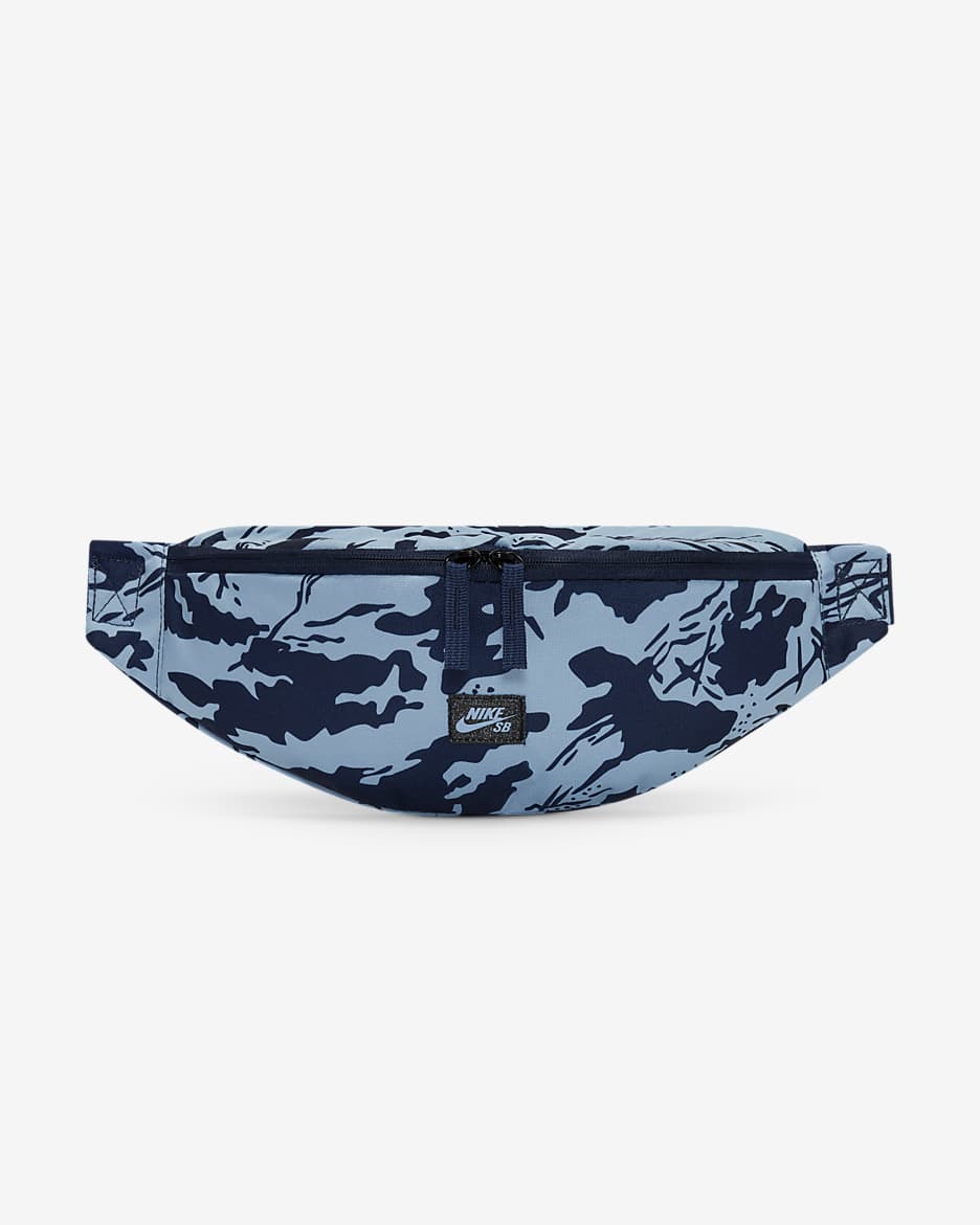 Nike camo bum bag in blue sales